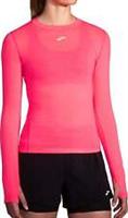 Brooks High Point Womens Running Top Pink Long Sleeve Run Moisture Wicking - M Regular