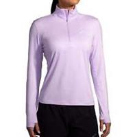 Brooks Dash 2.0 Womens Running Top Purple Long Sleeve Half Zip Run Breathable - L Regular