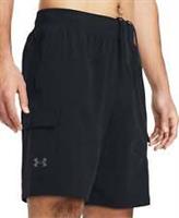 Under Armour Stretch Woven Cargo Mens Training Shorts Black Gym Excerise Workout