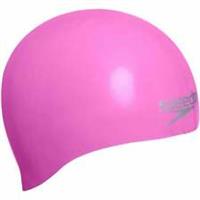 Speedo Silicone Moulded Swimming Cap Pink Comfort Mens Womens