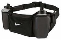 Nike Flex Stride 24oz Running Double Bottle Belt Black Hydration Waist Bag Mens