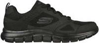 Skechers Track Syntac Mens Training Shoes Black Gym Workout Cushioned Trainers