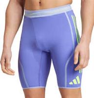 adidas Adizero Promo Mens Short Tights Blue Running Lightweight Fitted Shorts - L Regular