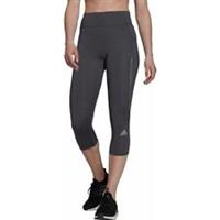 adidas Own The Run Womens Running Tights Grey 3/4 Capri Sports Training Jogging