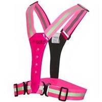 Gato Sports LED Safer Sports Vest Pink Safety Running Reflective Adjustable