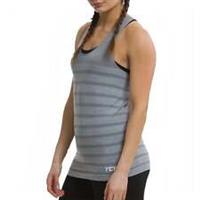 TCA QuickDry Superknit Womens Running Vest Grey Run Seamless Sleeveless Tank Top