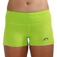 More Mile More-Tech Womens Running Shorts Green Lightweight Fitted Sports Run