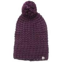 Puma Big Pom Pom Womens Beanie Hat Purple Outdoor Ladies