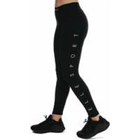 Elle Sport Signature Womens Training Tights Black Gym Workout Fitness Excerise - XS Regular