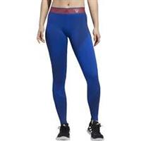 adidas AlphaSkin Graphic Womens Training Tights Blue Gym Compression Workout - XS Regular