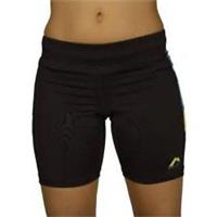 More Mile More-Tech Womens Short Tights Black Running Fitted Sports Run Shorts