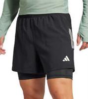 adidas Own The Run ClimaCool Mens Running Shorts Black 2 In 1 Twin Short Sports