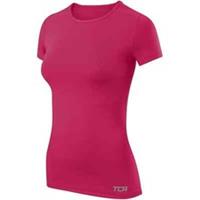 TCA Pro Performance Womens Baselayer Running Top Pink Short Sleeve Run T-Shirt - XS Regular