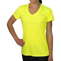 More Mile M-Tech Dry Girls Running Top Yellow Short Sleeve Junior Kids T-Shirt