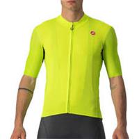 Castelli Endurance Elite Mens Cycling Jersey Yellow Short Sleeve Bike Ride Top - 2XL Regular