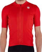 Sportful Strike Mens Cycling Jersey Red Short Sleeve Bike Ride Breathable Top - 2XL Regular