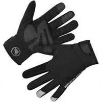 Endura Strike Full Finger Cycling Gloves Black Mens Waterproof Padded Reflective