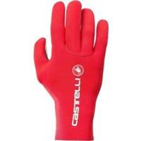 Castelli Diluvio Full Finger Cycling Gloves Red Bike Ride Cycle Mens Womens