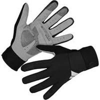 Endura Windchill Womens Full Finger Cycling Gloves Black Windproof Padded Road