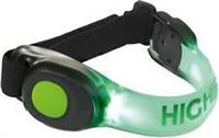 Highroad Neon LED Armband Green Safety Running