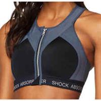 Shock Absorber Infinity Power Womens Sports Bra Black Support Breathable Running