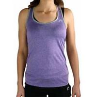 More Mile Marl Womens Training Vest Purple Run Moisture Wicking Jogging Tank Top