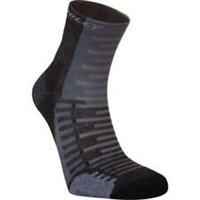 Hilly Active Anklet Running Socks Black Cushioned Ankle Length Sports Training