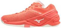 Mizuno Wave Stealth Neo Womens Netball Shoes Orange Sports Training Trainers Gym