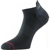 1000 Mile Double Layer Trainer Liner Mens Running Socks Black Anti Blister Run