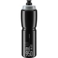 Elite Jet Biodegradable 950ml Water Bottle Black Cycling Hydration Drinks