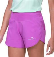 Ronhill Tech 4.Womens Running Shorts Pink 4.5 Inch Lightweight Breathable Run