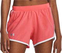 Under Armour Fly By 2.0 Womens Running Shorts Pink Lightweight Lined Breathable