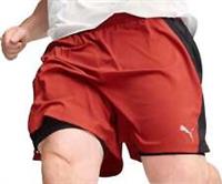 Puma Favourite Velocity Mens Running Shorts Red 2 In 1 Twin Short Run Training