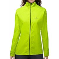 Ronhill Core Womens Running Jacket Yellow Run Lightweight Breathable Reflective - XL Regular