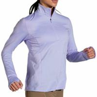 Brooks Dash Womens Running Top Purple Long Sleeve Half Zip Run Lightweight - M Regular