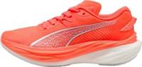 Puma Deviate Nitro 3 Womens Running Shoes Red Cushioned Carbon Sports Trainers