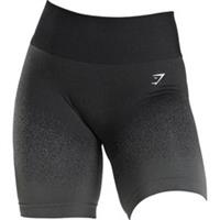 Gymshark Adapt Ombre Seamless Womens Short Tights Black Gym Training Shorts