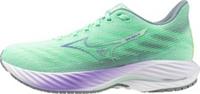 Mizuno Wave Rider 28 Womens Running Shoes Green Cushioned Sports Run Trainers