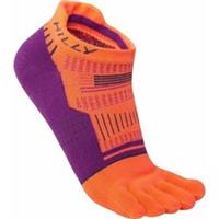 Hilly Toe Running Socklet Orange Cushioned Support Sports Training Run Jogging