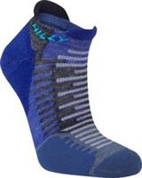 Hilly Active Socklet Running Socks Blue Cushioned Sports Training Run Jogging
