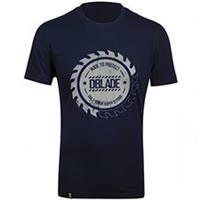DBlade Corporate Buzz Mens Work Wear Top Navy Short Sleeve Stylish T-Shirt