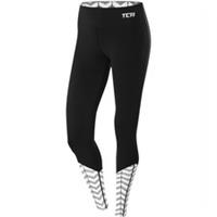 TCA Impulse Womens Running Tights Black Printed Run Sports Training Jogging Gym