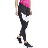 Reebok Lux 2.0 Mid Rise Womens Training Tights Black Gym Workout Fitness Ladies