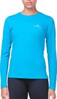 Ronhill Core Womens Running Top Blue Long Sleeve Run Lightweight Breathable