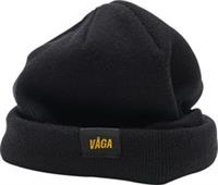 Vaga Fine Rib Running Beanie Black Run Hat Mens Womens