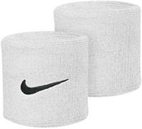 Nike Swoosh Wristbands 1 pair White Sweatband Gym Mens Womens