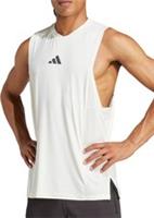 adidas Designed For Training Intensity Mens Training Vest White Workout Tank Top