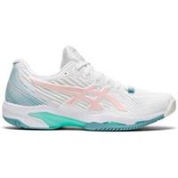 Asics Solution Speed FF 2 Womens Tennis Shoes White Sports Training Trainers Gym