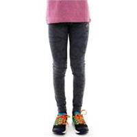 More Mile Girls Running Tights Grey Junior Kids Run Sports Training Jogging Gym - UK Size Regular