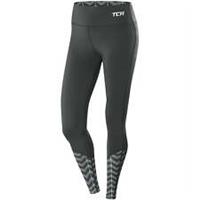 TCA Impulse Womens Running Tights Grey Printed Run Sports Training Jogging Gym - S Regular